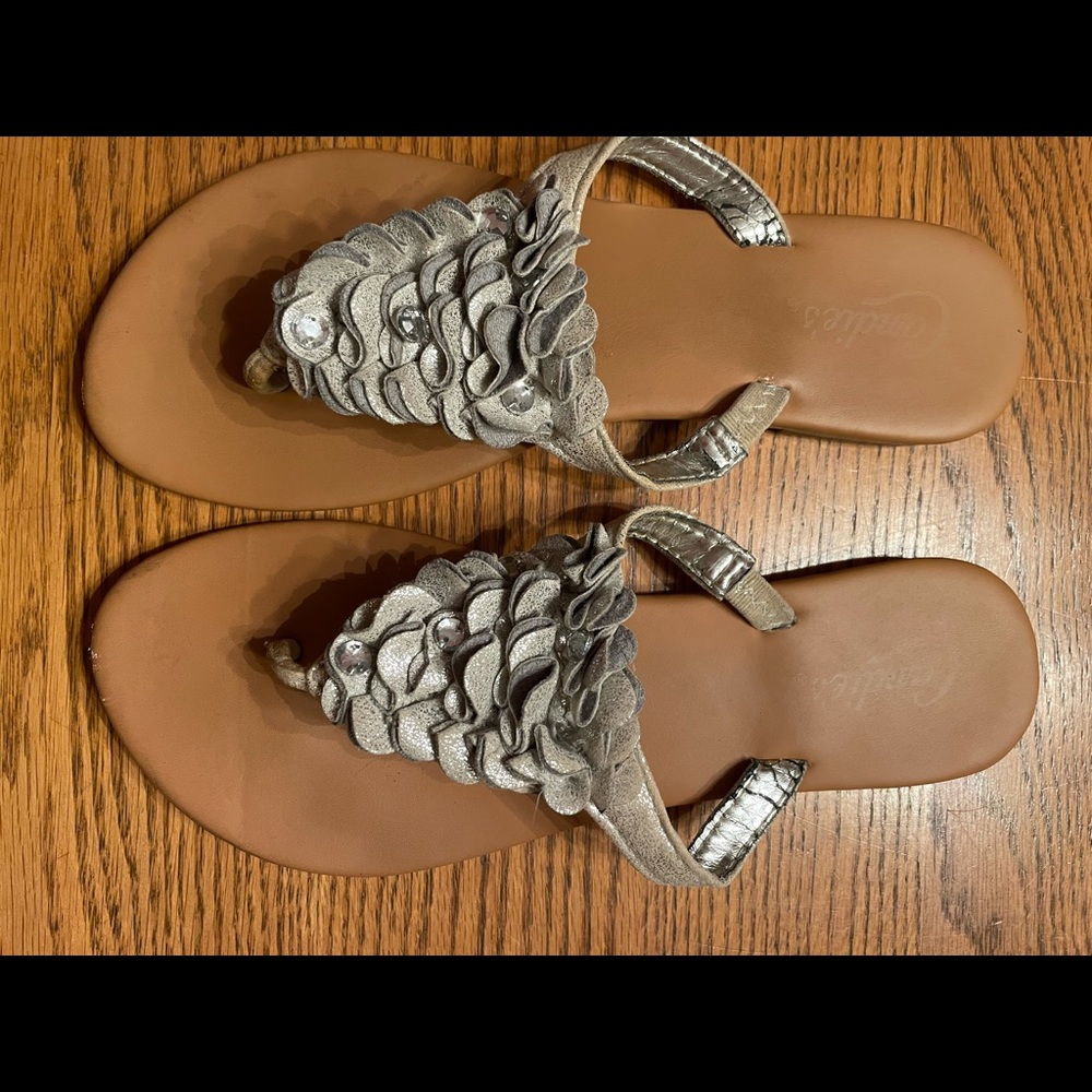 Candies Sandals Silver Size 9
